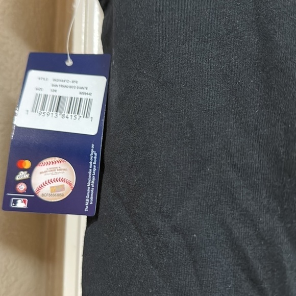 Mlb San Francisco Giants Infant Power Hitter Romper Black 12 mo.s Licensed NWT - Picture 6 of 7